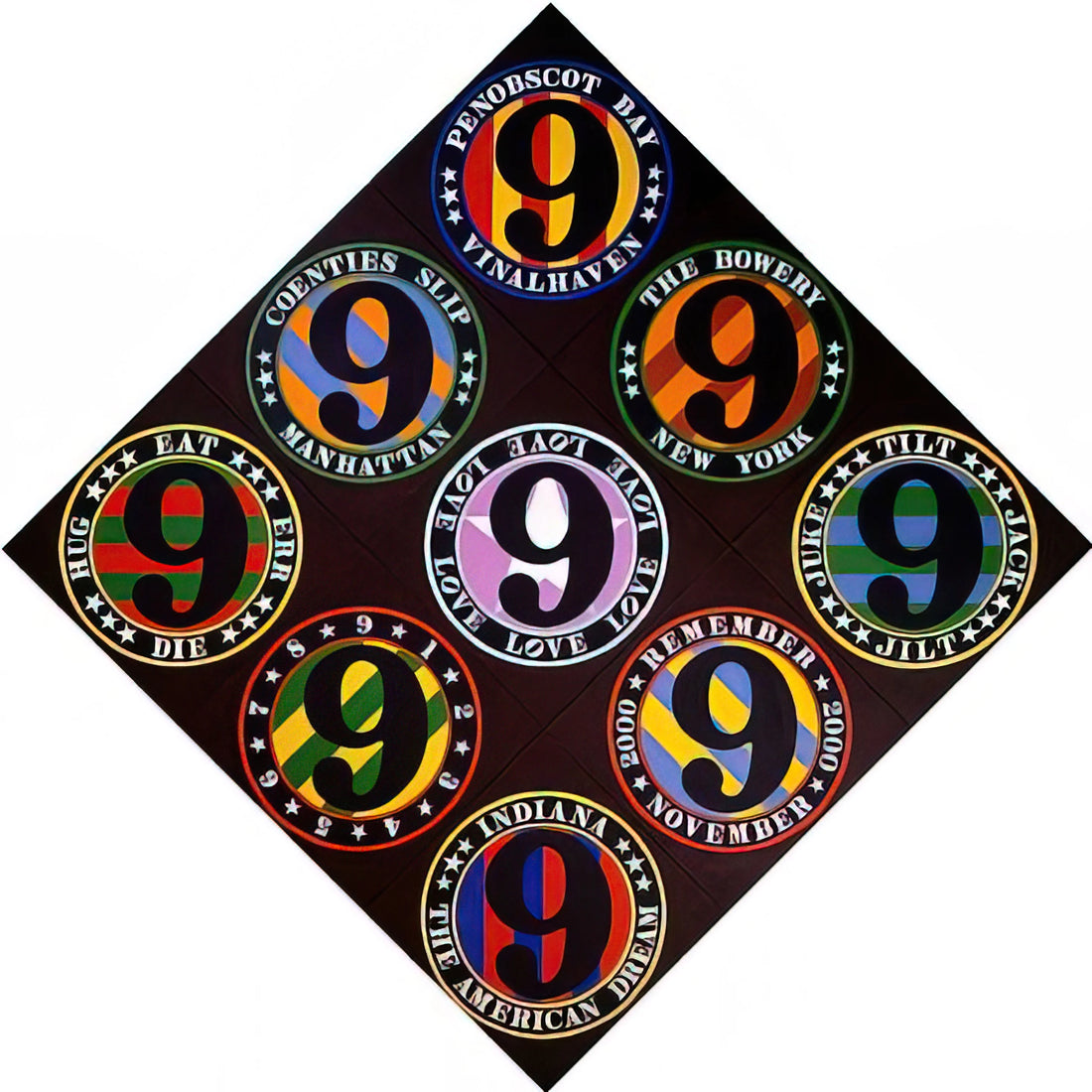 Robert Indiana LOVE: The Iconic Pop Art Masterpiece That Defined an Era - The Ninth American Dream by Robert Indiana