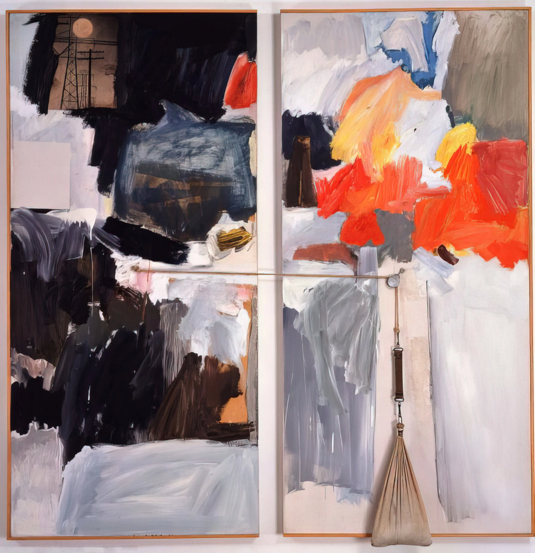 Robert Milton Ernest Rauschenberg: The Revolutionary Artist Who Redefined American Art - STUDIO PAINTING 1961 1 by Robert Rauschenberg