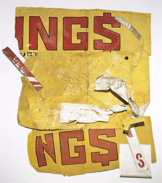Robert Rauschenberg at the Guggenheim: A Monumental Retrospective of Combines and Collaborations - YELLOW MOBY GLUT 1986 by Robert Rauschenberg