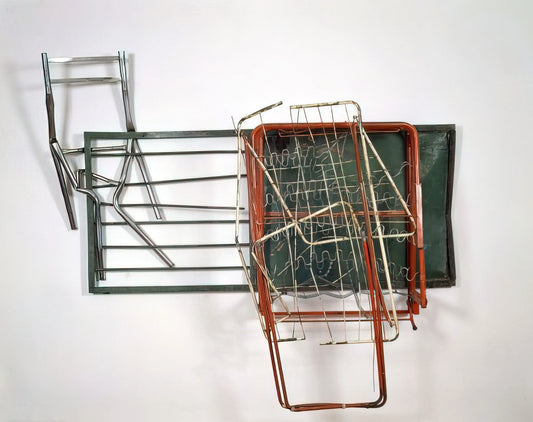 Robert Rauschenberg's Oracle: Decoding the Masterpiece of Neo-Dada Innovation - GREENHOUSE GLUT NEAPOLITAN 1987 by Robert Rauschenberg