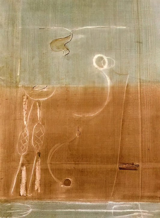 Rothko Untitled 1956: A Masterpiece of Color Field Painting and Emotional Depth - Aubade - 1944 by Mark Rothko