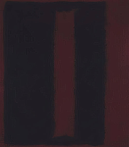 Rothko's Four Darks in Red: A Deep Dive into the Artist's Late Masterpiece - Black on Maroon - 1959 by Mark Rothko