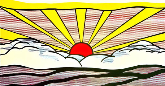 Roy Lichtenstein Kunst: Deconstructing the Comic Strip Master's Enduring Legacy - SUNRISE 1965 by Roy Lichtenstein
