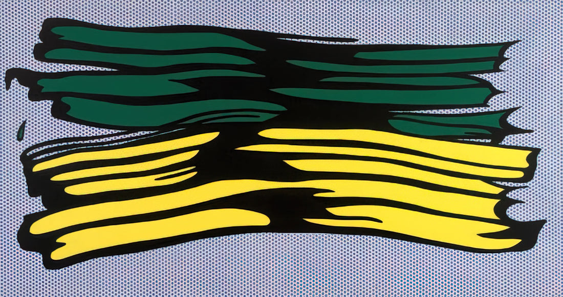 Roy Lichtenstein Sculpture: A Pop Art Revolution in Three Dimensions - YELLOW AND GREEN BRUSHSTROKES 1966 0 by Roy Lichtenstein