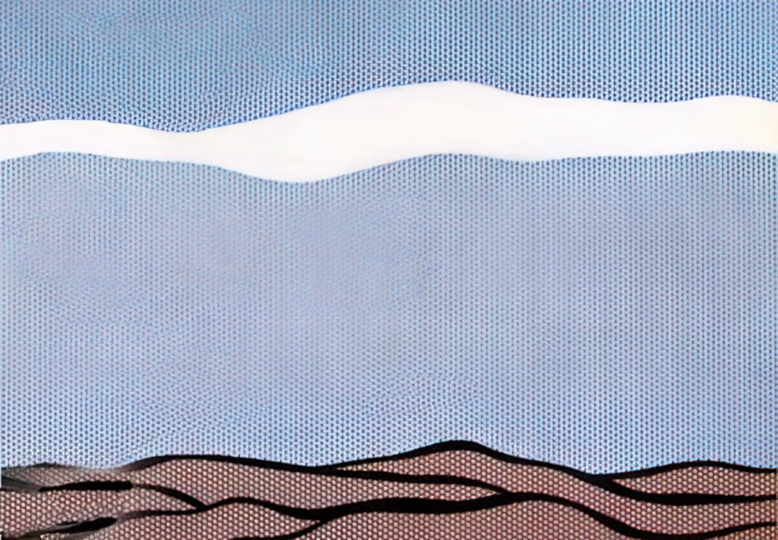 Roy Lichtenstein Sketches: The Foundation of Pop Art's Visual Language - LANDSCAPE 1964 by Roy Lichtenstein