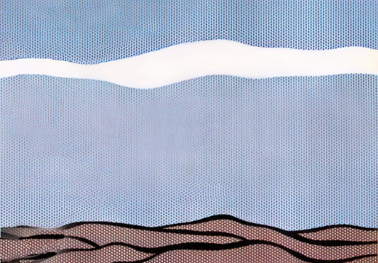 Roy Lichtenstein Sketches: The Foundation of Pop Art's Visual Language - LANDSCAPE 1964 by Roy Lichtenstein