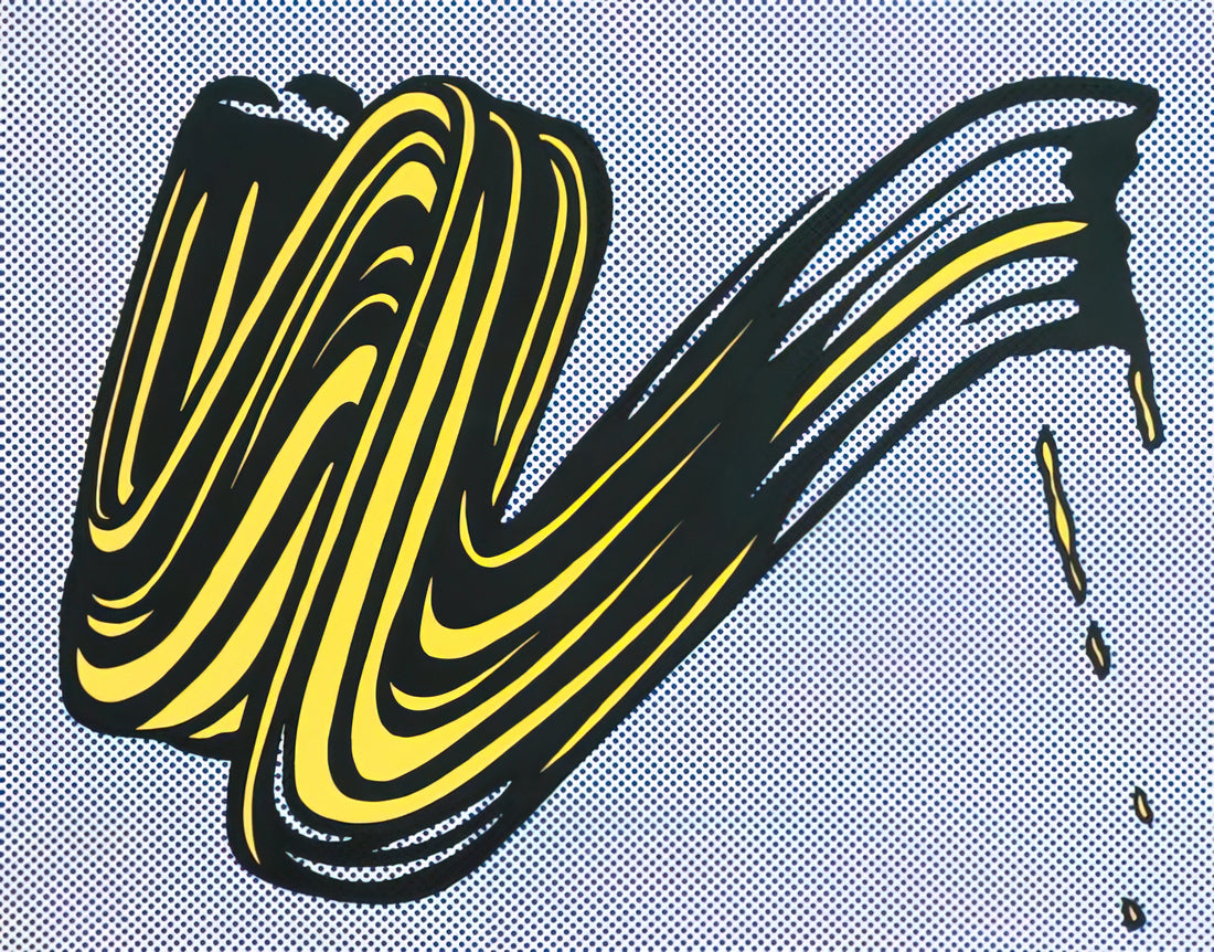 Roy Lichtenstein and the Spirit of 'Aloha': Pop Art's Take on Paradise - BRUSHSTROKE 1965 0 by Roy Lichtenstein