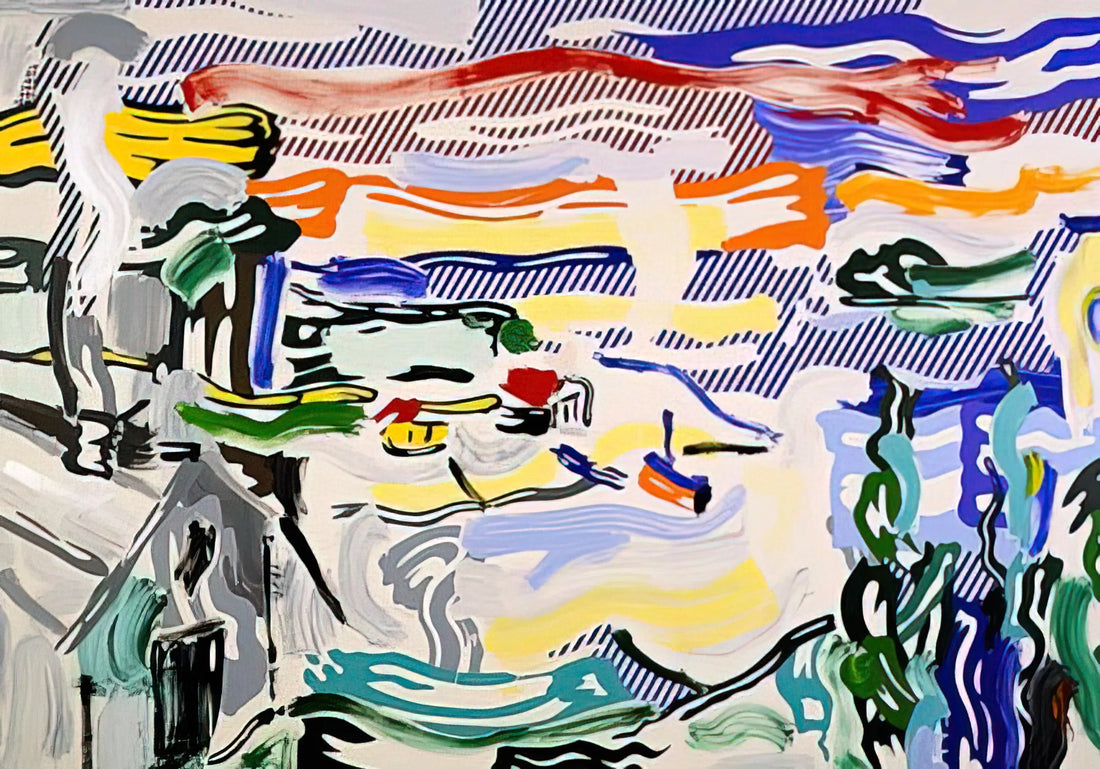 Roy Lichtenstein: A Retrospective of Pop Art's Defining Visionary - COAST VILLAGE 1987 by Roy Lichtenstein