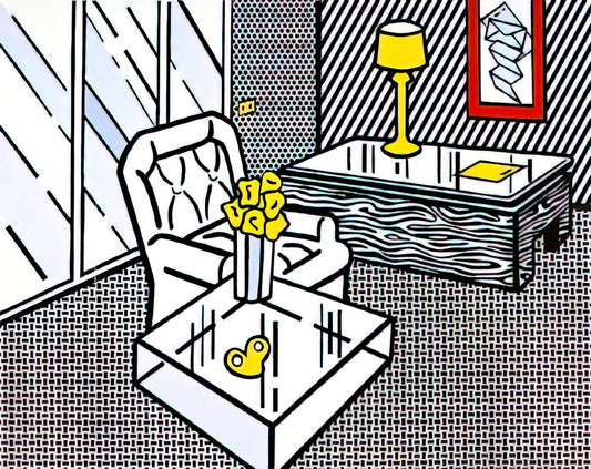 Roy Lichtenstein's Most Famous Paintings: A Definitive Guide to Pop Art Icons - THE DEN 1990 by Roy Lichtenstein