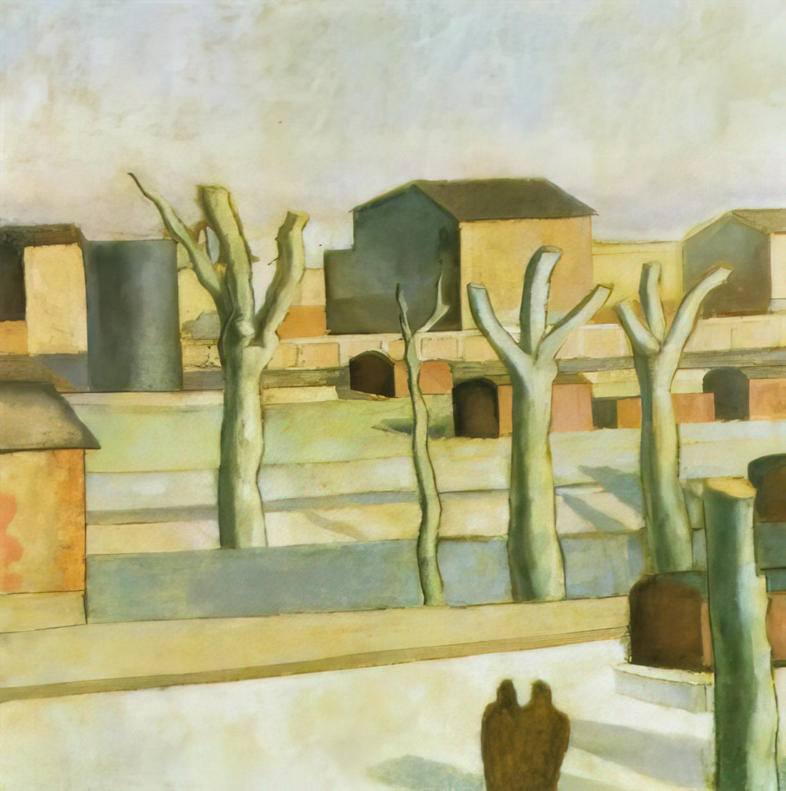 Salvador Dalí Woodblock Prints: Surrealist Masterpieces in a Traditional Medium - THE STATION AT FIGUERAS by Salvador Dali