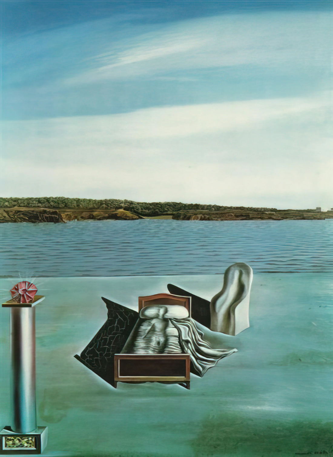 Salvador Dalí's Don Quixote Lithographs: Surrealist Reimagining of a Literary Classic - SURREALIST COMPOSITION WITH INVISIBLE FIGURES by Salvador Dali