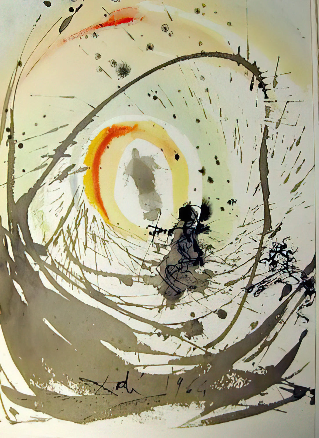 Salvador Dalí's Persistence of Memory Print: Decoding the Iconic Melting Clocks - MULIER AMICTA SOLE 1967 by Salvador Dali