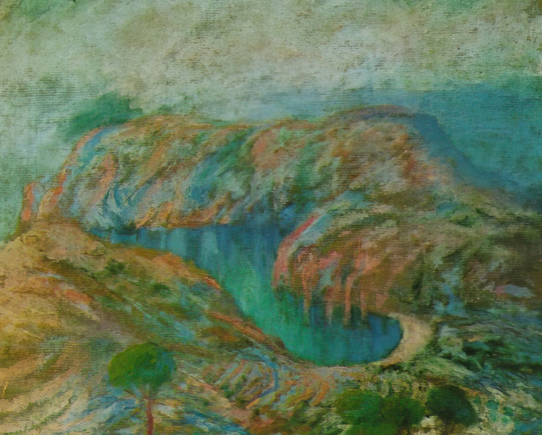 Salvador Dalí's Raquel Welch Painting: Surrealism Meets Hollywood Glamour - CALANQUE JONCULS CADAQUES by Salvador Dali