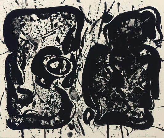 Sam Francis Canvas: Exploring the Luminous Abstractions of a Color Field Pioneer - Dark Egg  Lembark L22  by Sam Francis