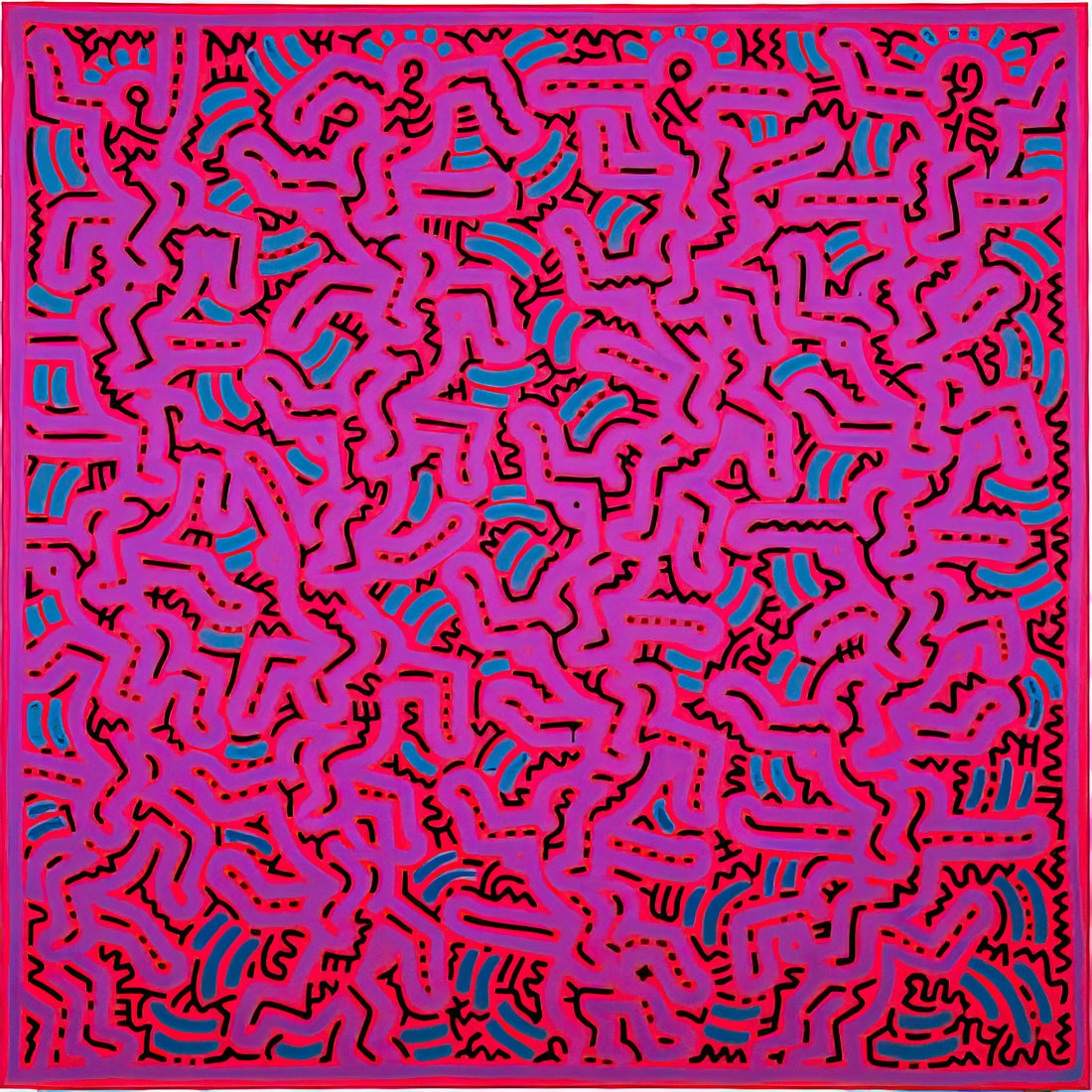 Shepard Fairey and Keith Haring: Street Art Icons, Cultural Revolutionaries, and the Legacy of Activist Art - UNTITLED 1984 by Keith Haring
