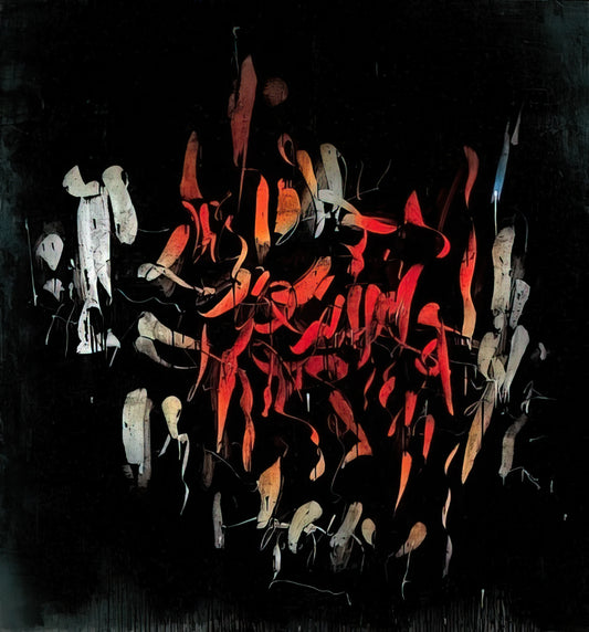 Simon Hantai Canvas: Unfolding the Revolutionary Pliage Technique in Modern Art - À Gerald Manley Hopkins - 1958 by Simon Hantai