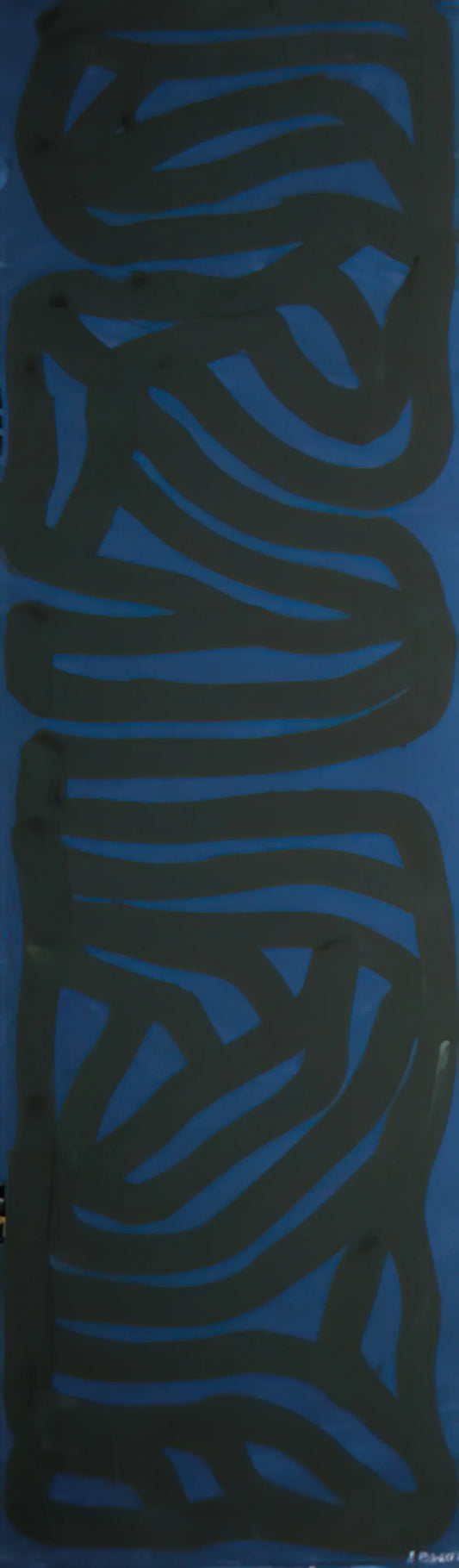 Sol LeWitt: The Conceptual Pioneer Who Redefined Art Through Systems and Instructions - Blue Vertical by Sol LeWitt