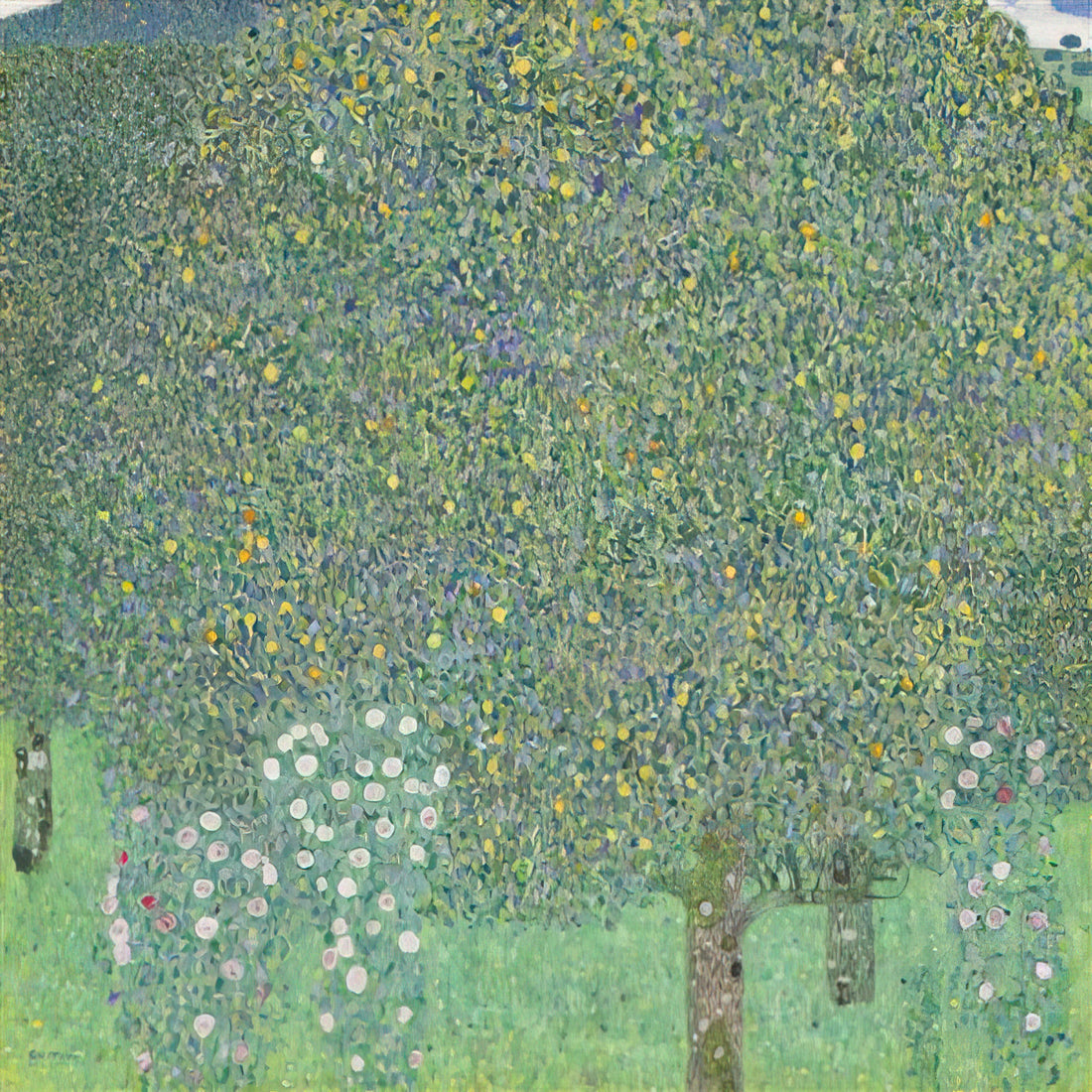 Sonja Knips Klimt: A Portrait of Transition and Modernity - ROSES UNDER THE TREES by Gustav Klimt