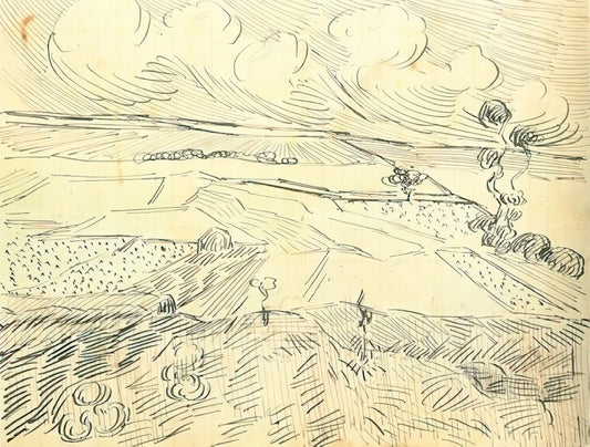 Starry Night 1888: A Deep Dive into Van Gogh's Celestial Masterpiece - Wheat Fields by Vincent van Gogh