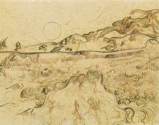 Starry Night Original Price: The Untold Story of Van Gogh's Masterpiece - Enclosed Wheat Field with Reaper by Vincent van Gogh