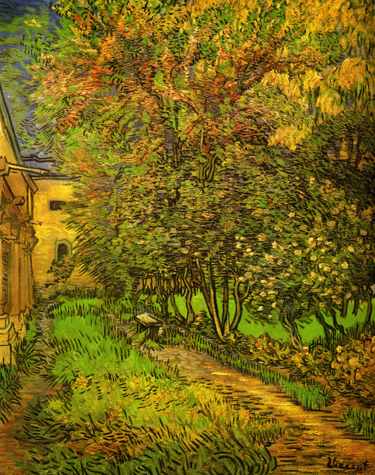 Starry Night Reproduction Oil Canvas: A Collector's Guide to Van Gogh's Masterpiece - The Garden of Saint-Paul Hospital by Vincent van Gogh