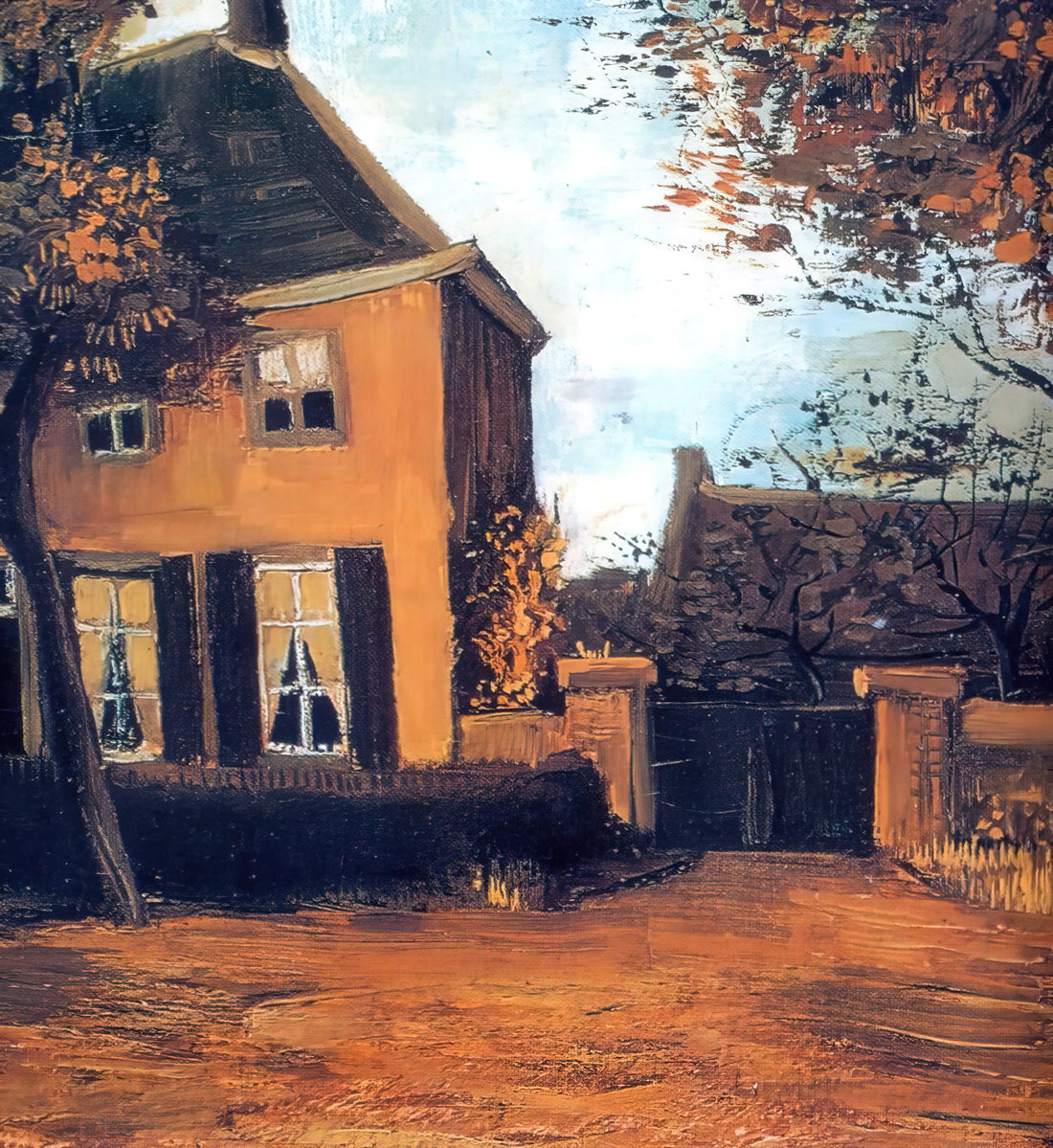 Starry Night by Van Gogh: An Iconic Canvas Print for Art Lovers - The Vicarage at Nuenen by Vincent van Gogh
