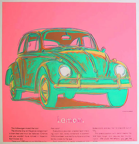 Supreme Court and Andy Warhol: The Landmark Copyright Case That Redefined Artistic Fair Use - Volkswagen by Andy Warhol