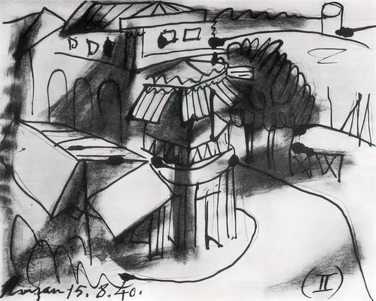 Sylvette: Pablo Picasso's Enigmatic Muse and the Portrait That Defined a Period - Café in Royan - 1940 by Pablo Picasso