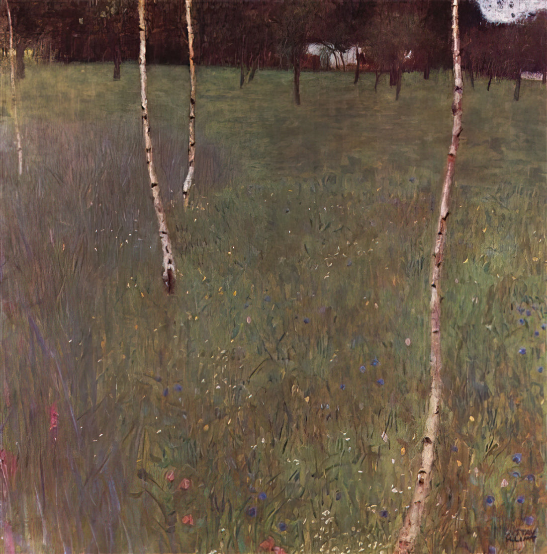 The Apple Tree Klimt: A Masterpiece of Symbolism and Ornamental Beauty - FARMHOUSES WITH BIRCH TREES by Gustav Klimt