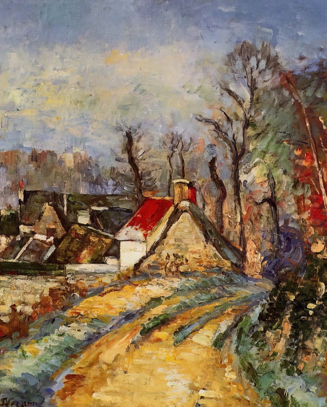 The Barnes Collection Cézanne: A Revolutionary Vision in Modern Art - The Turn in the Road at Auvers by Paul Cézanne