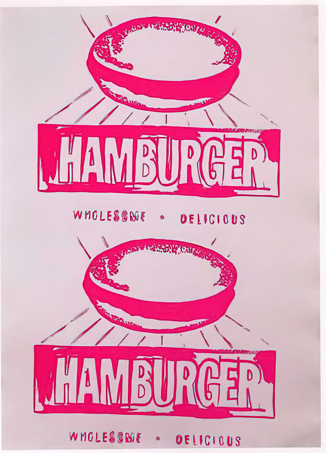 The Elizabeth Taylor Warhol Print: A Pop Art Icon of Celebrity and Tragedy - Double Hamburger by Andy Warhol