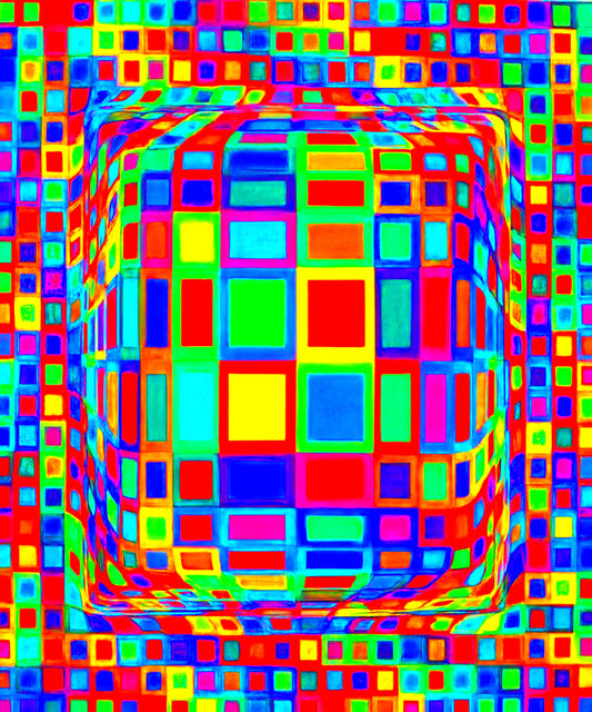The Enduring Allure of the Vasarely Lithograph: A Guide to Op Art's Master Prints - OND-DVA - Op Art by Victor Vasarely