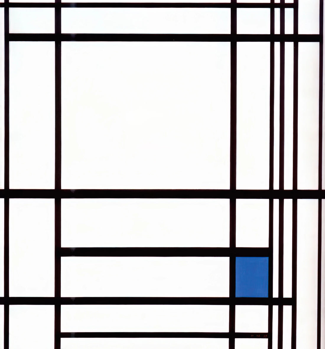 The Enduring Legacy of Mondrian's Paintings: A Deep Dive into Neoplasticism - Composition with Blue by Piet Mondrian