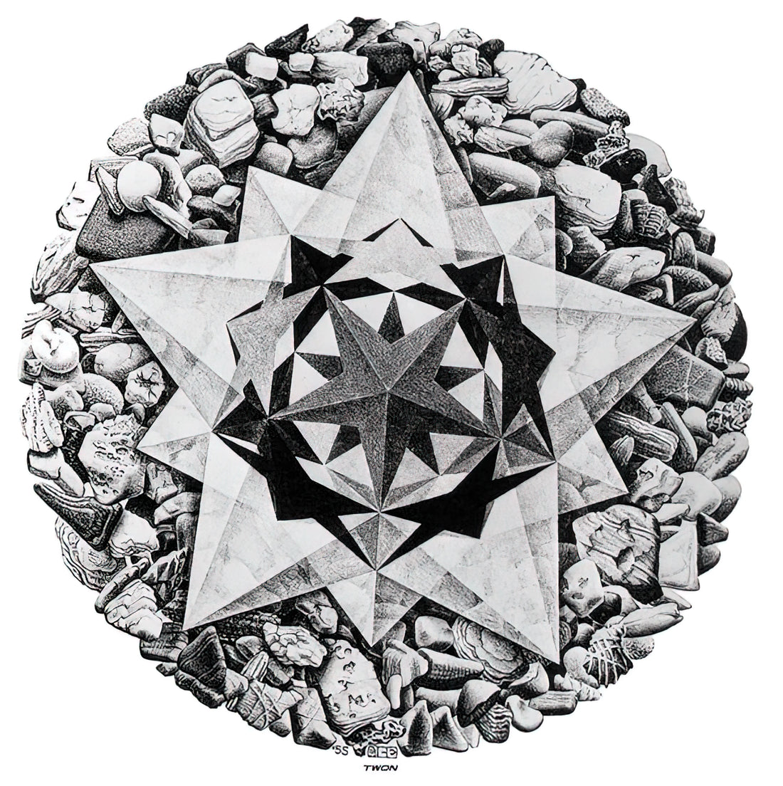 The Escher Droste Effect: A Mathematical Masterpiece in Visual Art - ESCHER (1) by MC Escher