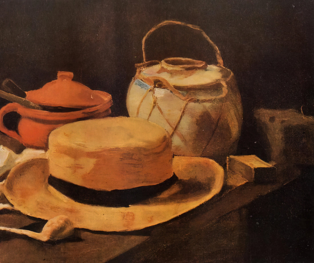 The Eyes of Van Gogh: A Window into the Artist's Tormented Soul - Still Life with Yellow Hat by Vincent van Gogh