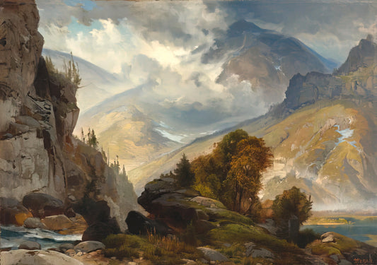 The Grand Canyon of the Yellowstone by Thomas Moran: A Masterpiece of American Landscape Painting - The White Mountains by Thomas Moran