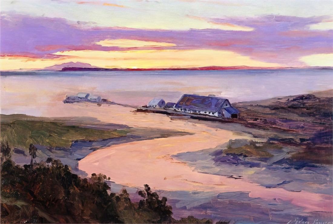 The Luminous Legacy of Sydney Laurence: Alaskan Grandeur Captured in Art - Emard Salmon Cannery - 1915 by Sydney Laurence