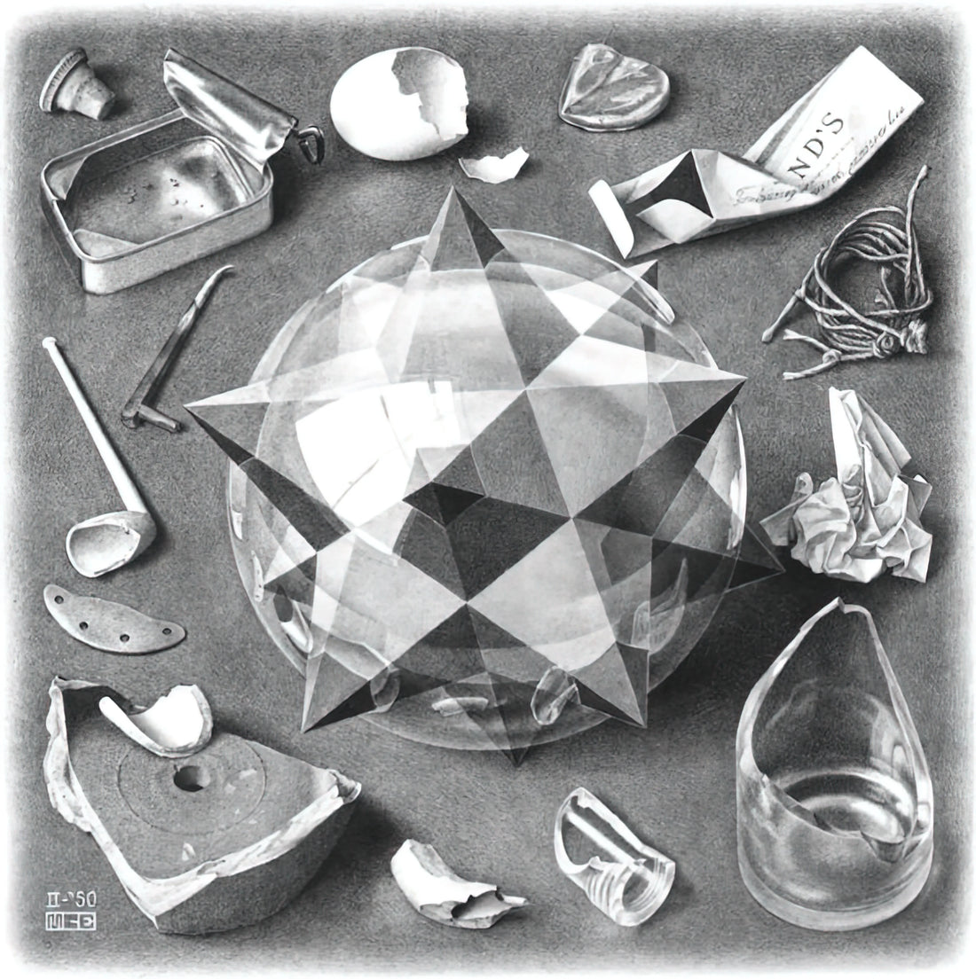 The MC Escher Collection: Exploring the Mind-Bending Universe of a Graphic Genius - CONTRAST ORDER AND CHAOS by MC Escher