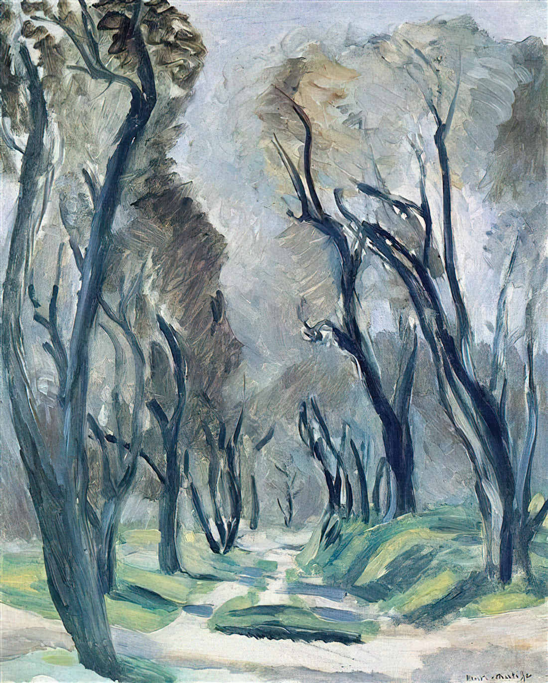 The Matisse Poster Tree: A Symbol of Joy and Modernist Mastery in Art Prints - AVENUE OF OLIVE TREES 1952 by Henri Matisse