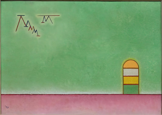 The Nuanced Palette: Uncovering the Significance of Kandinsky in Grey - GREEN EMPTYNESS 1930 by Wassily Kandinsky