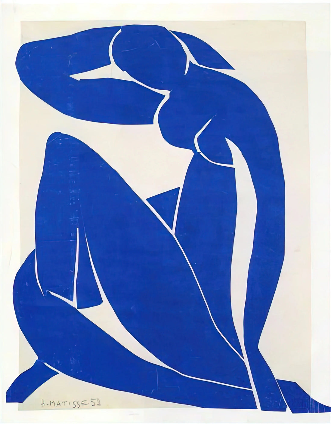 The Open Window Matisse Print: A Portal to Fauvist Color and Modernist Vision - BLUE NUDE 1952 by Henri Matisse