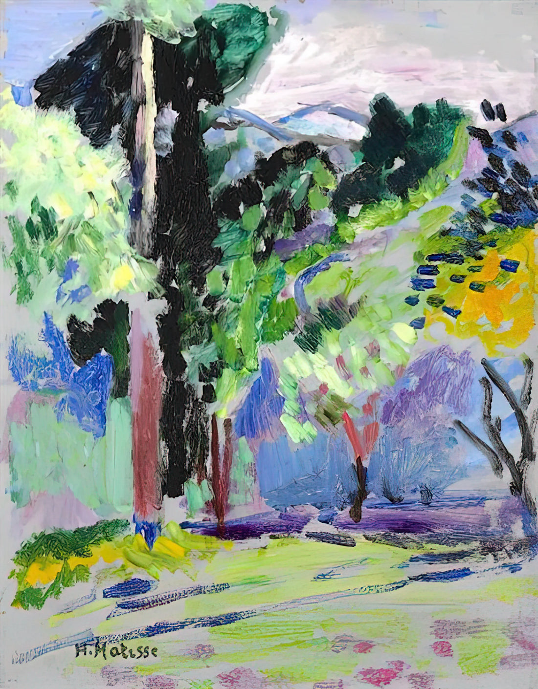 The Open Window by Henri Matisse: A Masterpiece of Fauvist Color and Light - PAYSAGE A COLLIOURE 1905 by Henri Matisse