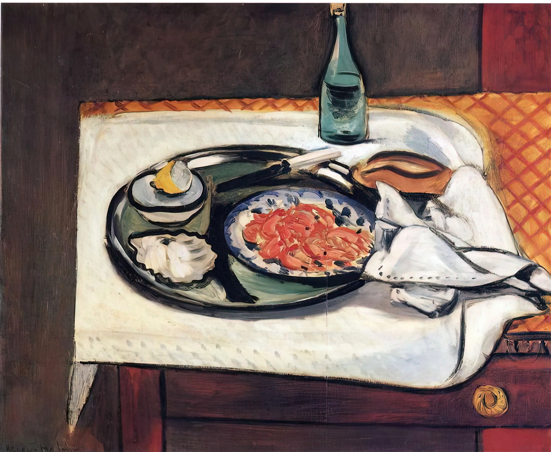 The Portrait of Madame Matisse: A Masterpiece of Modernist Portraiture and Emotional Depth - STILL LIFE WITH SHELLFISH by Henri Matisse