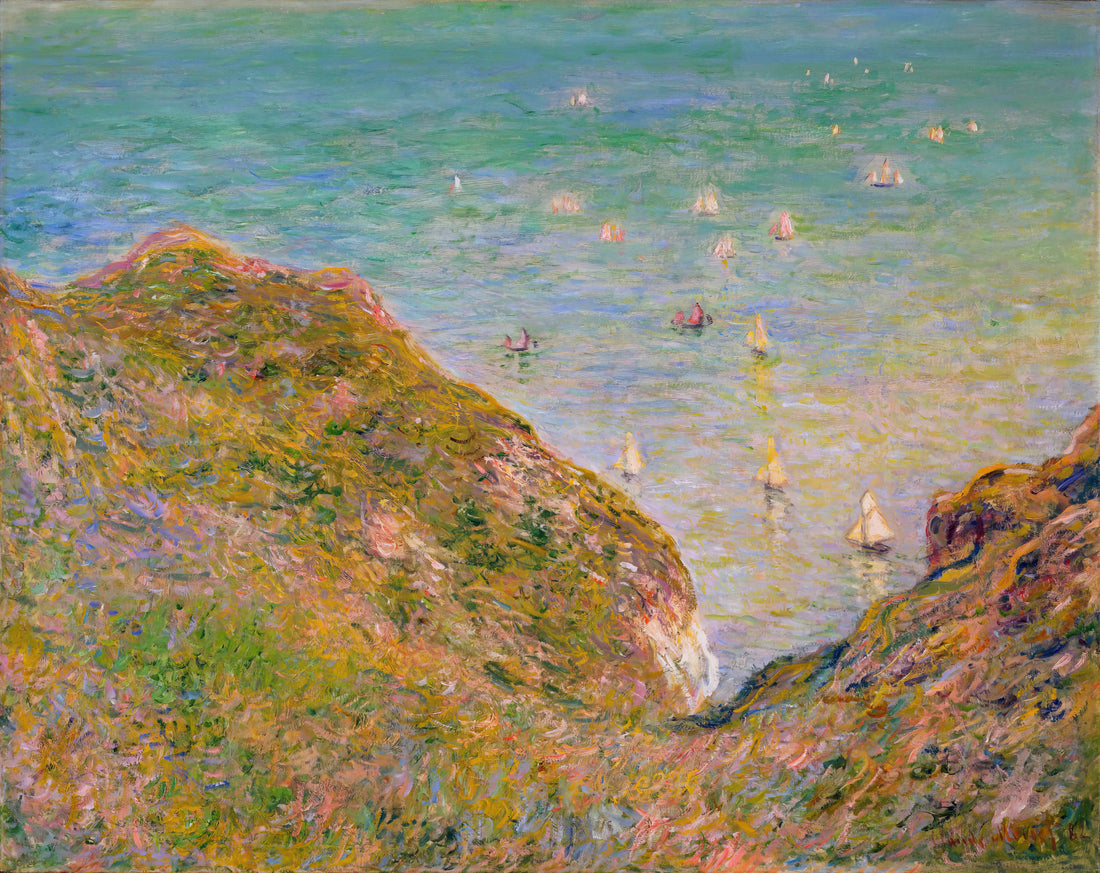 The Saint-Lazare Station by Claude Monet: A Masterpiece of Modernity and Light - View from the Cliff at Pourville, Bright Weather by claude monet