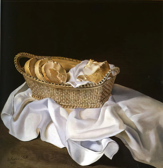 The Salvador Dalí Lincoln Lithograph: A Masterpiece of Double Imagery and Surrealist Innovation - THE BASKET OF BREAD by Salvador Dali