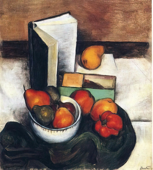 Thomas Hart Benton Original Paintings for Sale: A Collector's Guide to Authenticity and Value - STILL LIFE WITH FRUIT AND VEGETABLES by Thomas Hart Benton