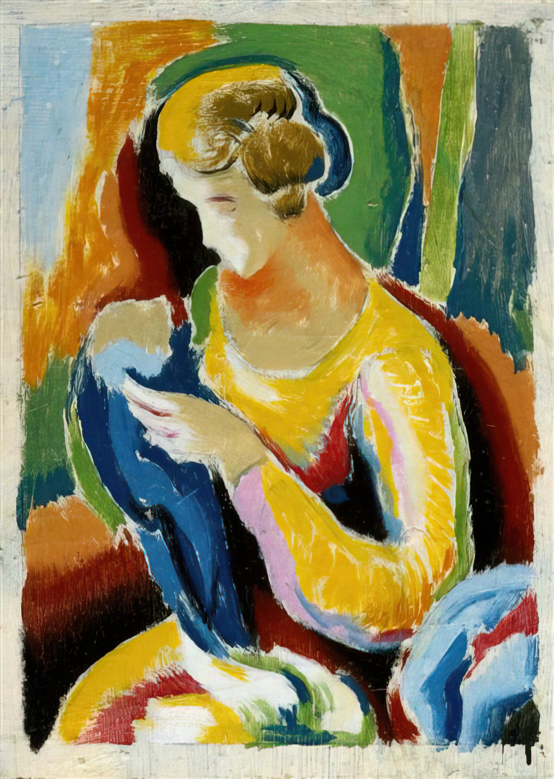 Thomas Hart Benton Posters: Capturing American Life Through Iconic Art Prints - WOMAN 1920 by Thomas Hart Benton