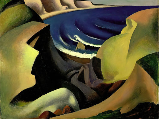 Thomas Hart Benton Prints for Sale: A Collector's Guide to the American Regionalist Master - THE CLIFFS 1921 by Thomas Hart Benton