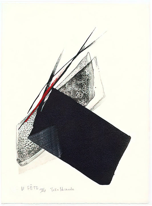 Toko Shinoda Lithographs for Sale: A Collector's Guide to Abstract Sumi-e Masterpieces - Fête - 1997 by Toko Shinoda