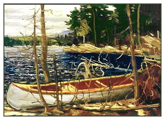 Tom Thomson The Pool Print: A Masterpiece of Canadian Wilderness Painting - THE CANOE 1912 by Tom Thomson
